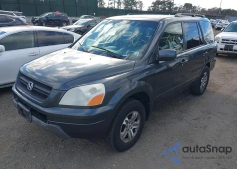 2004 Honda Pilot Ex-L from USA, damaged, VIN 2HKYF18504H597764
